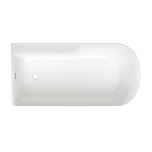 Акриловая ванна в наборе 3 в 1: отдельностоящая ванна (левый разворот), ножки, экран Wellsee Camellia 2.0 236201000