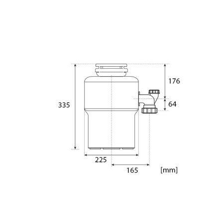 Измельчитель пищевых отходов STATUS PREMIUM 400, бытовой, 09810502