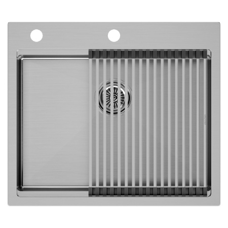 Мойка нерж. сталь KRONER-PRO 59, PM705951-BS, брашированная сталь, 590х510мм, Paulmark
