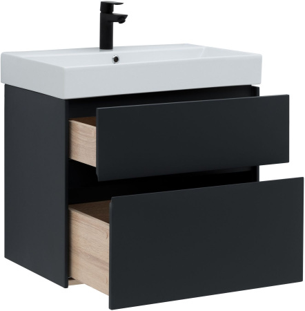 Тумба под раковину Aquanet Бруклин 70 антрацит матовый