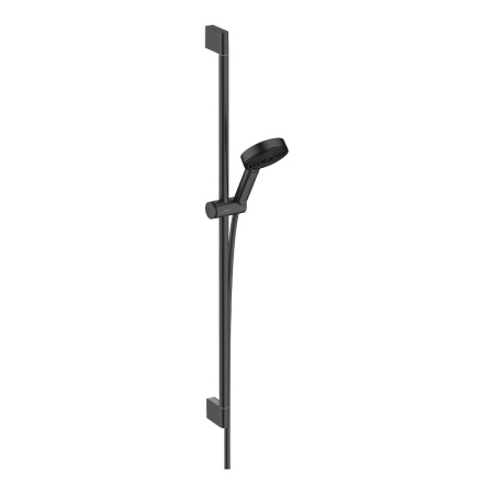 Hansgrohe Pulsify Select S Душевой набор 105 3jet Relaxation EcoSmart cо штангой 90 см черный матовый 24171670