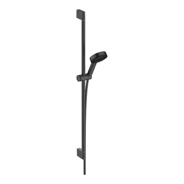 Hansgrohe Pulsify Select S Душевой набор 105 3jet Relaxation EcoSmart cо штангой 90 см черный матовый 24171670