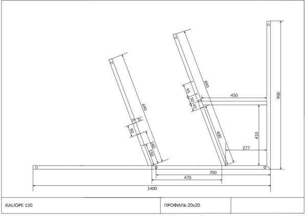 Рама для ванны Cersanit KALIOPE 153, K-RW-KALIOPE*153n