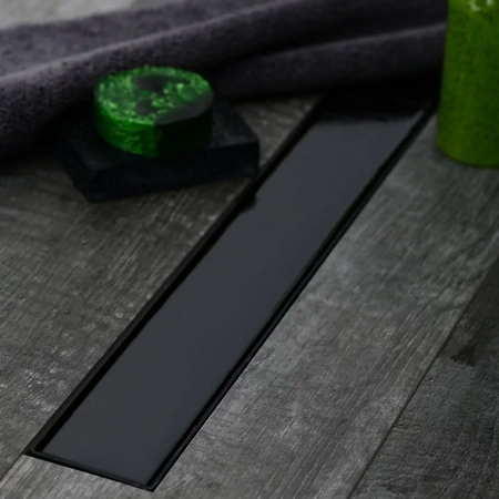 Душевой лоток Veconi Klasik Black 750