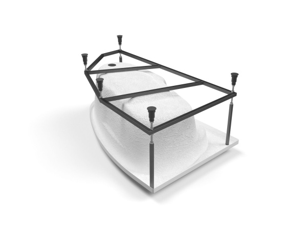 Ванна асимметричная Cersanit JOANNA 150x95 правая, 63337