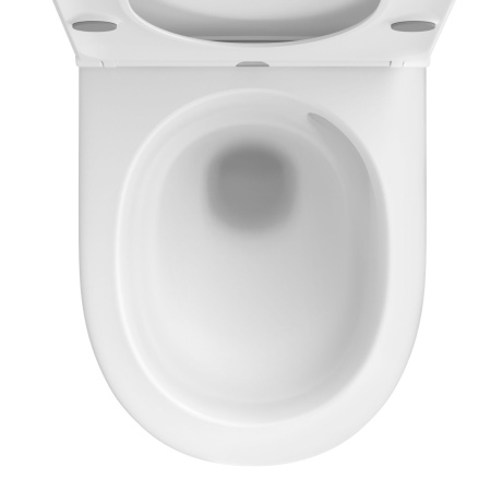 Безободковый подвесной унитаз в наборе 2 в 1: чаша подвесного унитаза, быстросъемное сиденье микролифт, цвет матовый белый Wellsee Croquis 182612001