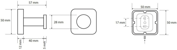 Крючок для полотенец Bemeta Tasi 154106062