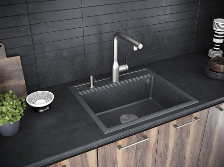 Мойка STEPIA 60, IT-GRANIT, PM115951-DG, графит, 590х510, Paulmark