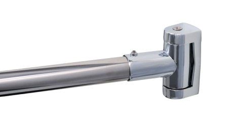 Карниз для ванной дуговой Fixsen, FX-25144, нерж.сталь-хром, max. 180 см