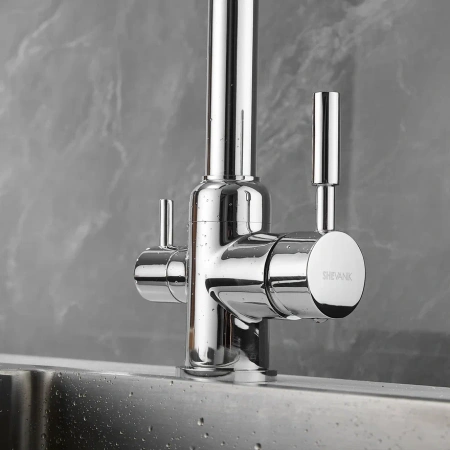 Смеситель для мойки Shevanik S268 со встроенным фильтром (краном) под питьевую воду