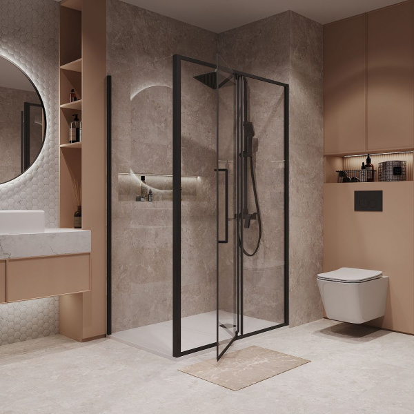 Душевое ограждение Niagara Nova NG-85-11AB-A100B-34 (110*100*195) прямоугольник, двери распашные