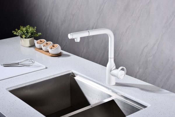 Смеситель для кухни URBAN, белый матовый, Ur213104-WH, Paulmark
