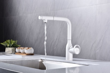 Смеситель для кухни URBAN, белый матовый, Ur213104-WH, Paulmark