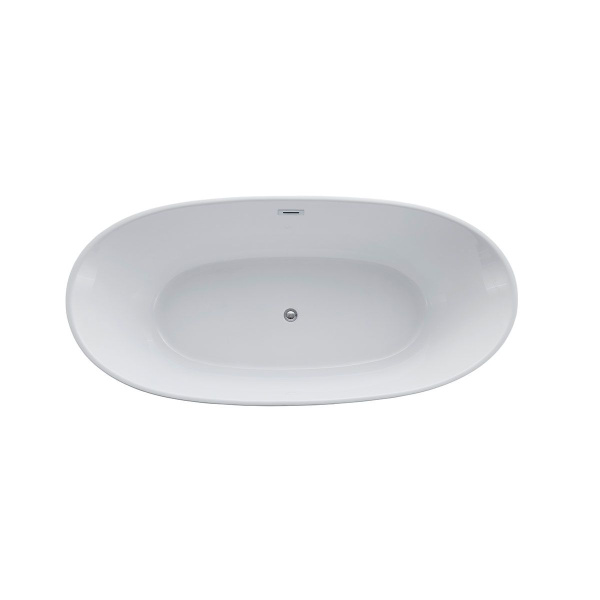 Ванна акриловая Vincea VBT-405-1860, 1860*885*605, цвет белый, слив-перелив в комплекте, хром