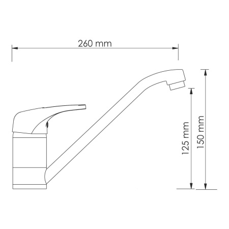 Смеситель для кухонной мойки WasserKRAFT 6307