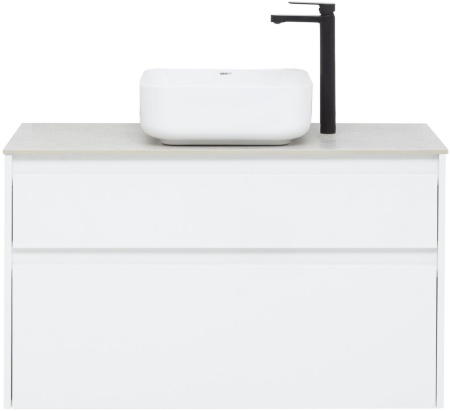 Тумба под раковину Aquanet Nova Lite 100 белый (2 ящика)