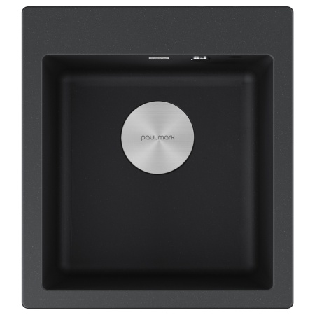 Мойка KANTE 45, IT-GRANIT, PM104651-BL, черный гранит, 460х510 мм, Paulmark