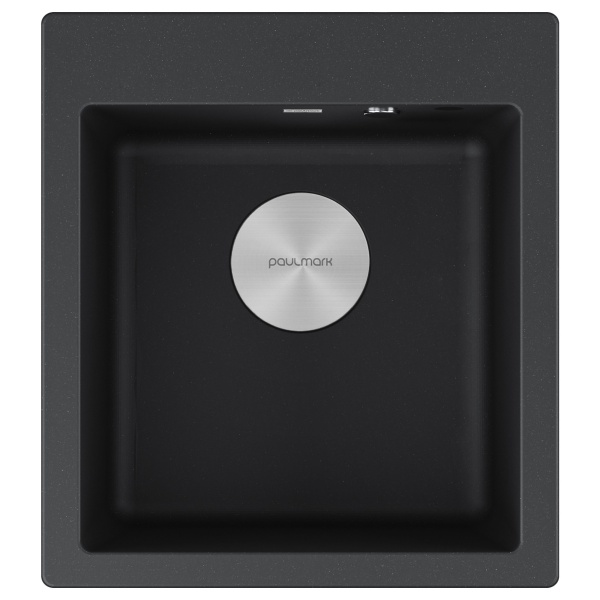 Мойка KANTE 45, IT-GRANIT, PM104651-BL, черный гранит, 460х510 мм, Paulmark