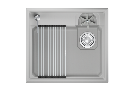 Мойка для кухни Granula Kitchen Space Rinzer 5807R арктик, 58х52 см, прямоугольная