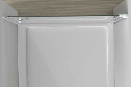 Душевая дверь Vincea Alpha VDP-3AL700CLB, черный, стекло прозрачное