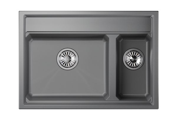 Мойка для кухни Granula Kitchen Space 7302 алюминиум, 73х51 см, прямоугольная