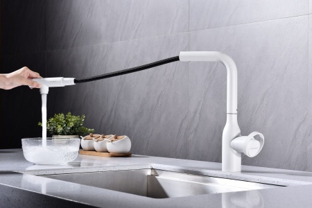 Смеситель для кухни URBAN, белый матовый, Ur213104-WH, Paulmark