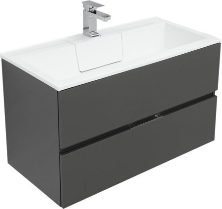 Мебель для ванной Aquanet Алвита 90 серый антрацит