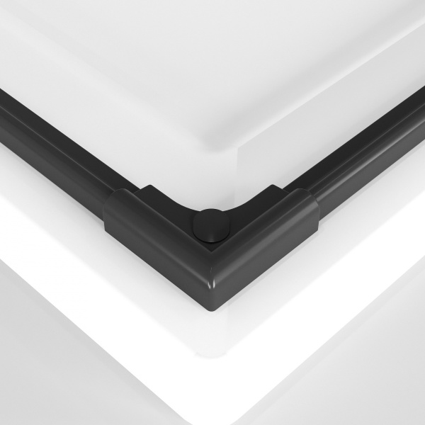 Душевое ограждение  Niagara Nova  NG-2828-34BLACK (80*80*195) квадрат, двери раздвижные