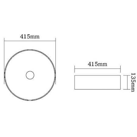 Раковина керамическая (накладная)  SantiLine SL-7021