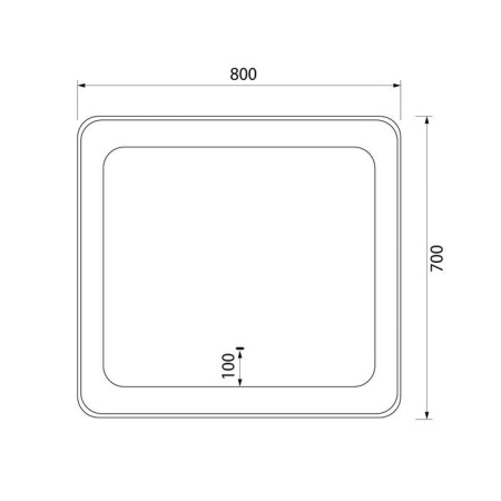 Зеркало IDDIS с подсветкой Esper 80 см ESP8000i98
