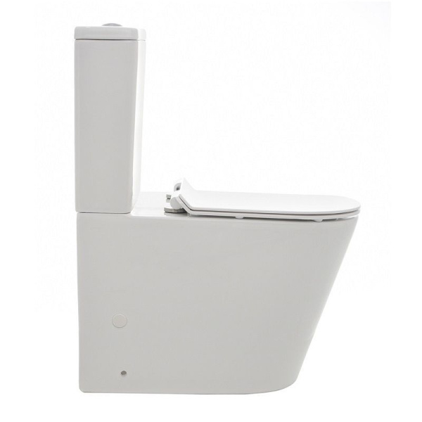 Унитаз напольный безободковый Bauedge Nimb NK0001-PRO, белый