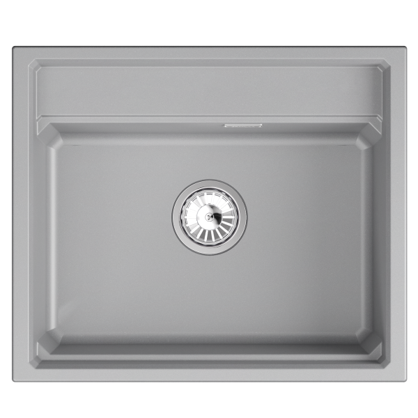 Мойка для кухни Granula Kitchen Space 6003i алюминиум, 60х51 см, прямоугольная