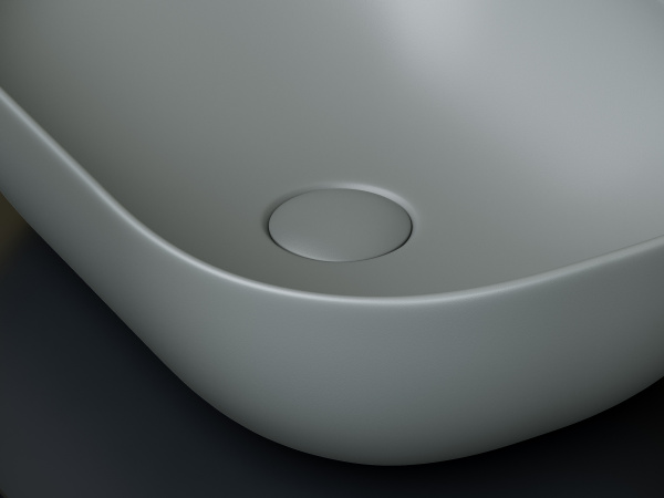 Умывальник Ceramicanova чаша накладная прямоугольная (цвет Темный Антрацит Матовый) Element 455x325x135мм