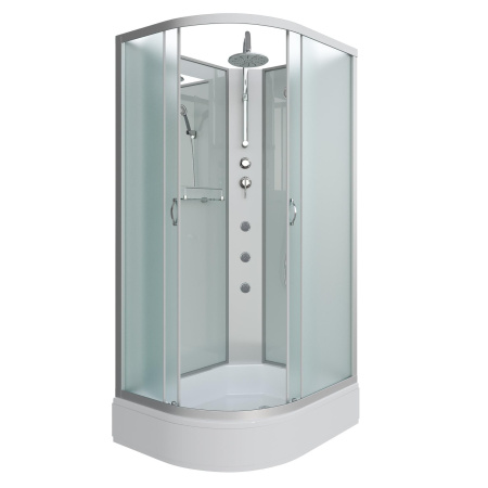 Душевая кабина Niagara Classic NG-33394-14RBKTG 130х90х210-240, средний поддон 26 см, стекло матовое