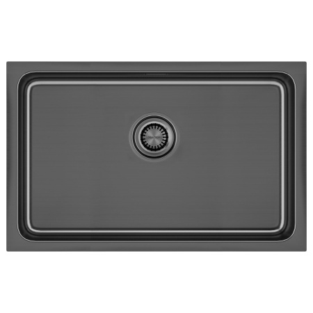 Мойка нерж. сталь VISTA 74, PM307444-GM, вороненая сталь, 740х440мм, Paulmark