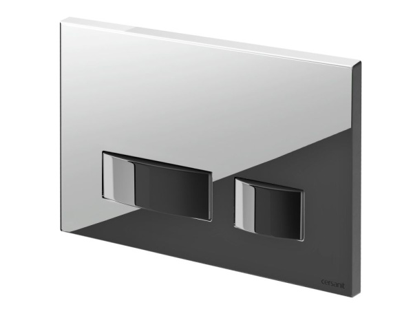 Кнопка Cersanit MOVI для LINK PRO/VECTOR/LINK/HI-TEC пластик хром глянцевый, P-BU-MOV/Cg