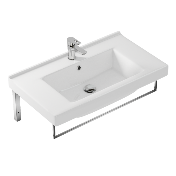 Полотенцедержатель для раковины Cersanit 80 хром глянцевый, AC-TH-WB80-Cg