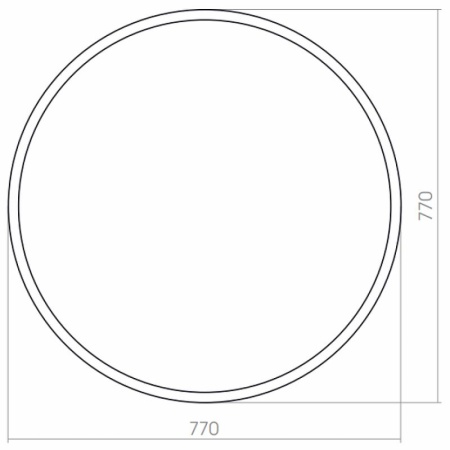 Зеркало Silver Mirrors Manhetten d770 ФР-00001425 круглое, металлическая рама