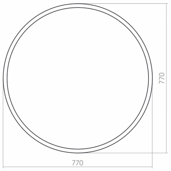 Зеркало Silver Mirrors Manhetten d770 ФР-00001425 круглое, металлическая рама