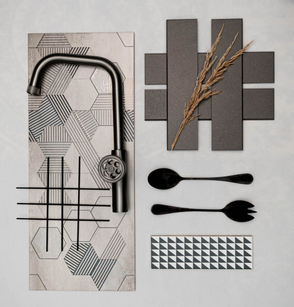 Смеситель для кухонной мойки Laveo Muro BAU_965D графит