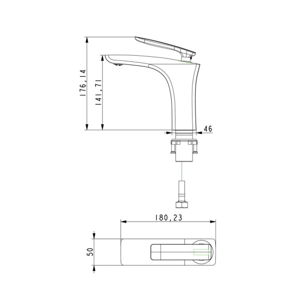 Смеситель для раковины TIMO Helmi 4061/00-16F, белый/хром
