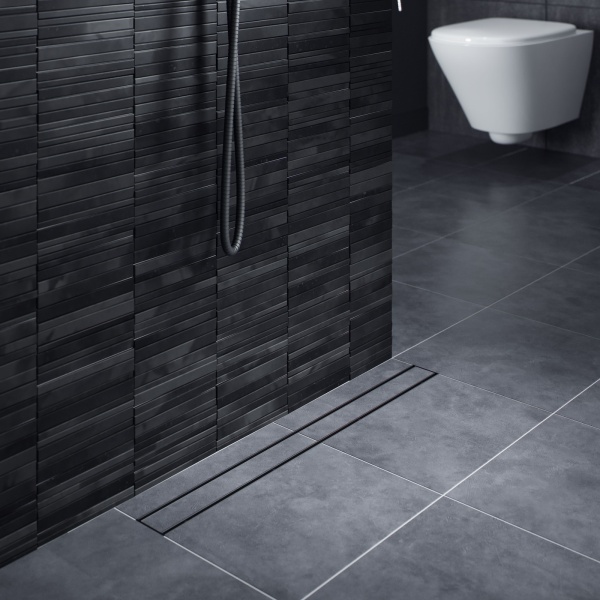 Душевой лоток (двухсторонняя решетка) TIMO Drain System DS230208/03, черный