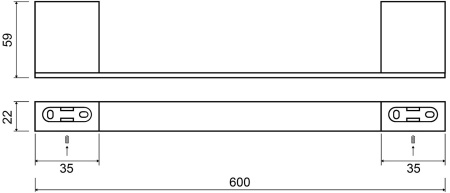 Держатель для полотенец Bemeta Via 135004042 (60 см)