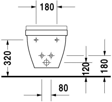 Биде подвесное Duravit Stark 3 2230150000