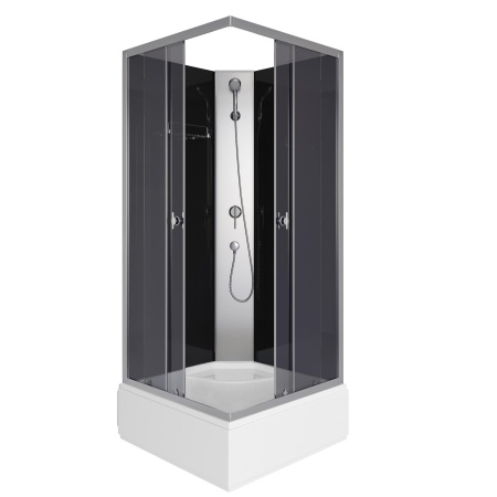 Душ.каб. Niagara Eco E90/26Q/TN/BK (900х900х2000) 4 места