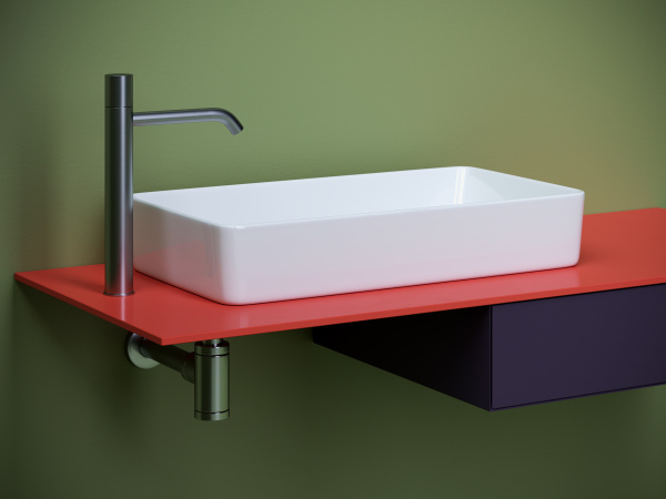 Умывальник Ceramicanova чаша накладная круглая Element 355x355x150мм