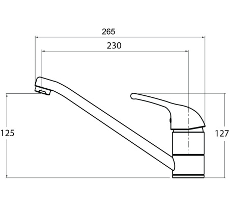 Смеситель для кухни AquaSanita Eko 2561 110 beige