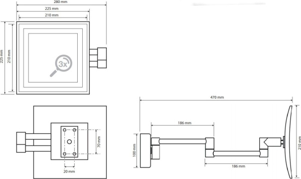 Косметическое зеркало Bemeta 116301812