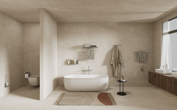 Полотенцедержатель с полкой WONZON & WOGHAND, Хром (WW-9181)