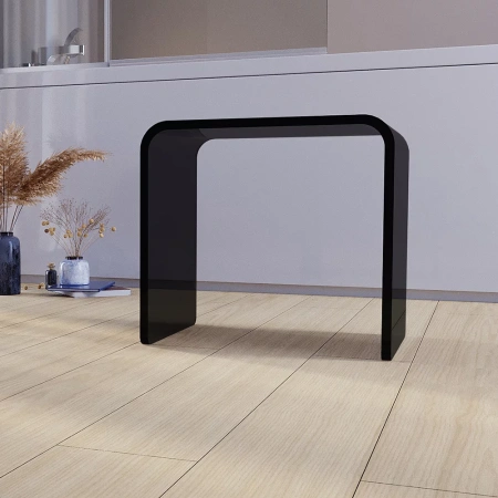 Стул для душа Veconi ST-AC-1TB, 425*280*390, черный полупрозрачный